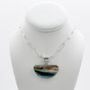 Opalized wood necklace