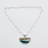 Opalized wood necklace