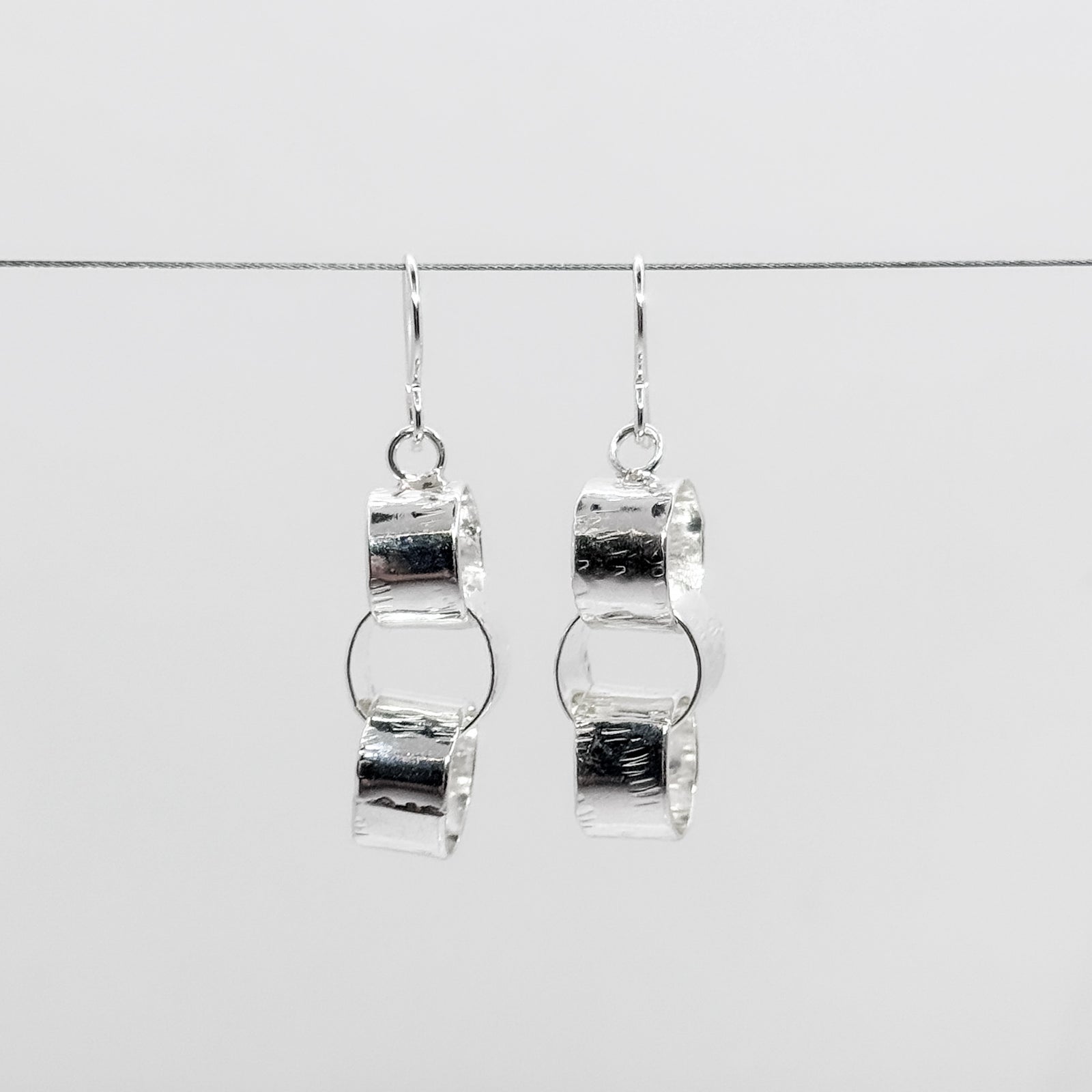 Wide loop earrings