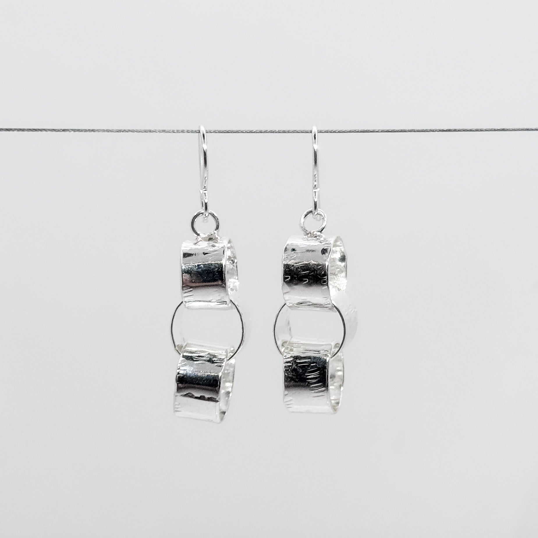 Wide loop earrings