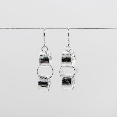 Wide loop earrings