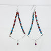 Sylvie Turquoise & Coral Matrix earrings