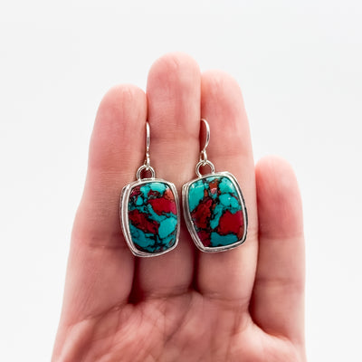 Sonora Sunrise Sediment Cushion Rectangle Earrings