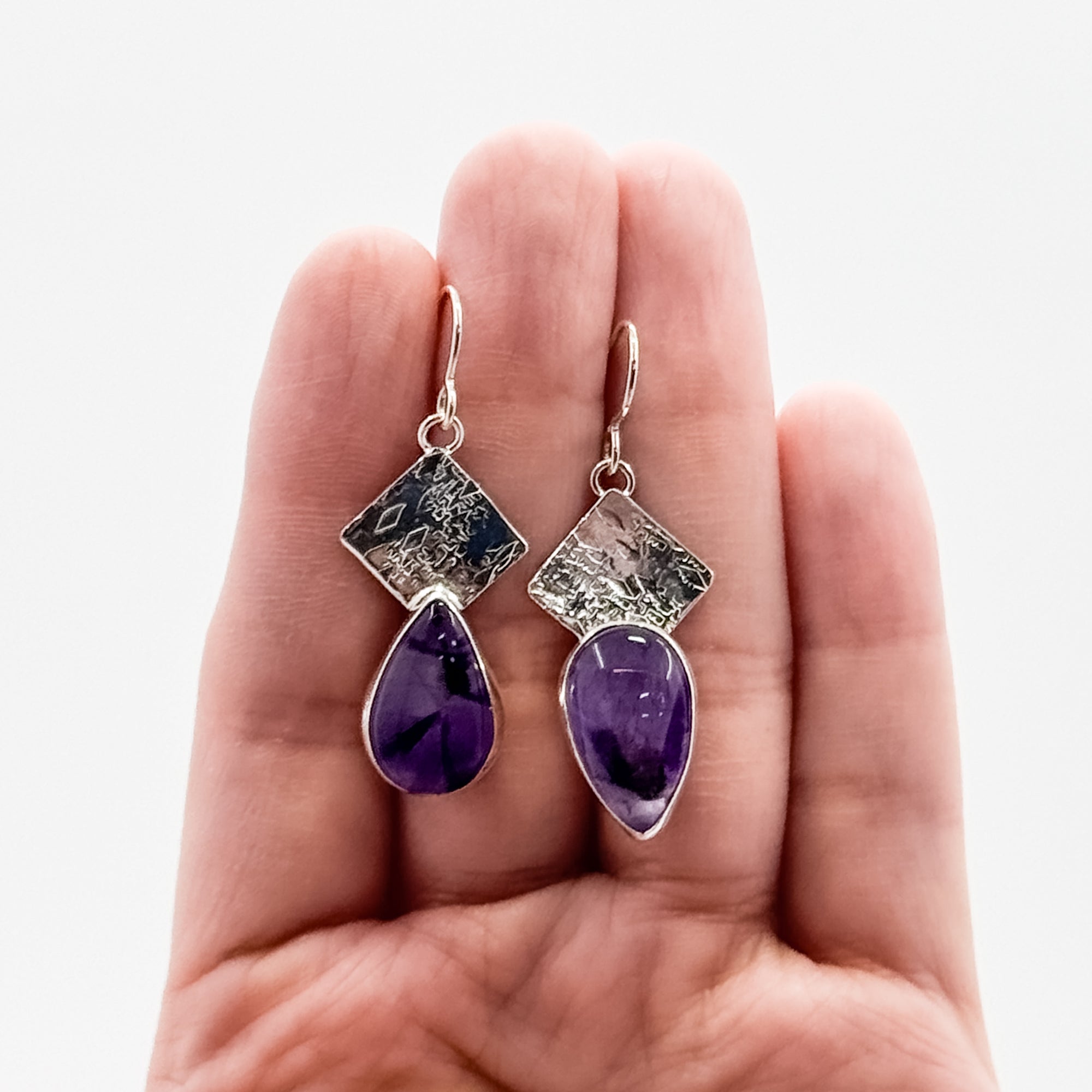 Amethyst Reverse Earrings