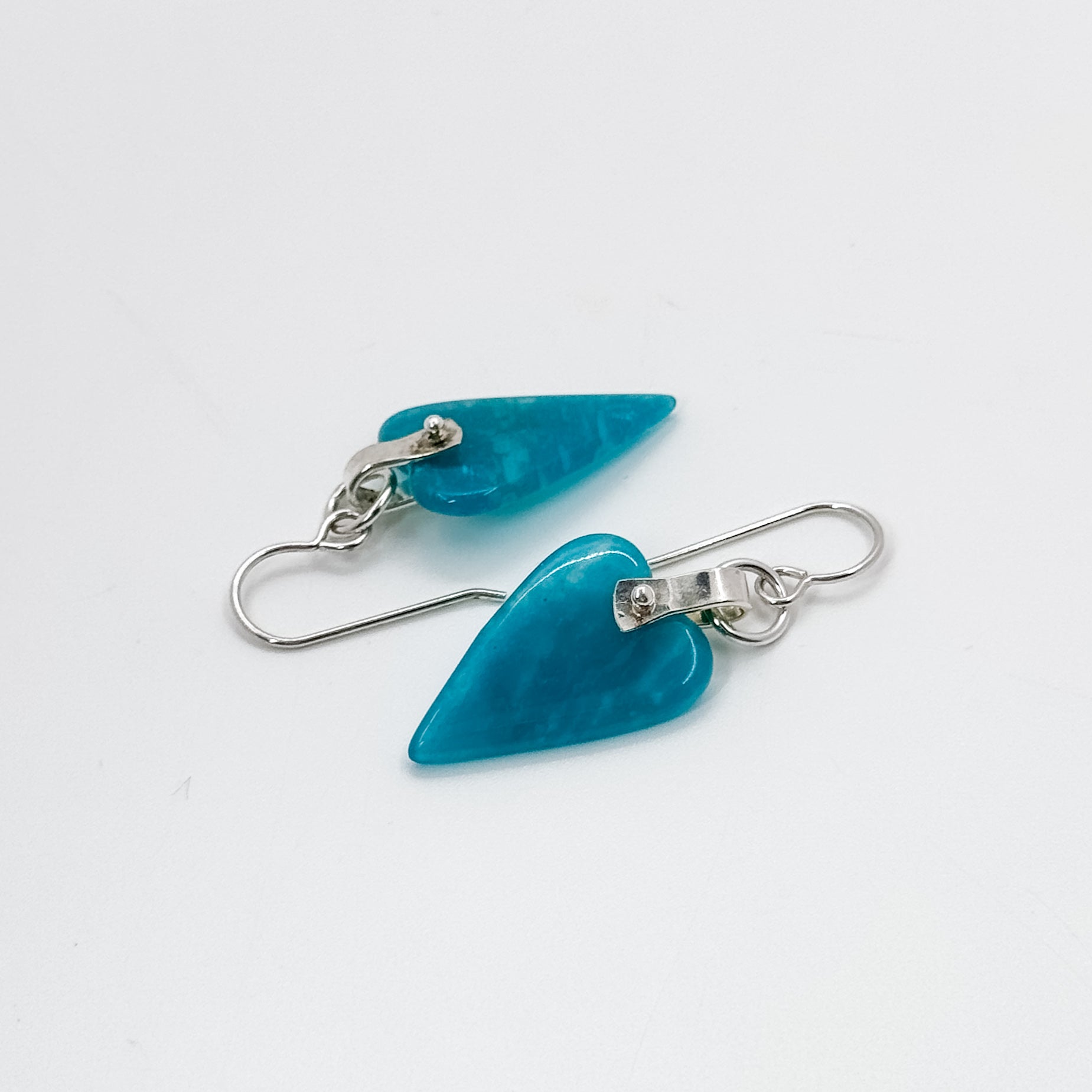 Heart shape Amazonite earrings