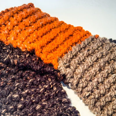 Autumn Hand Knit Scarf