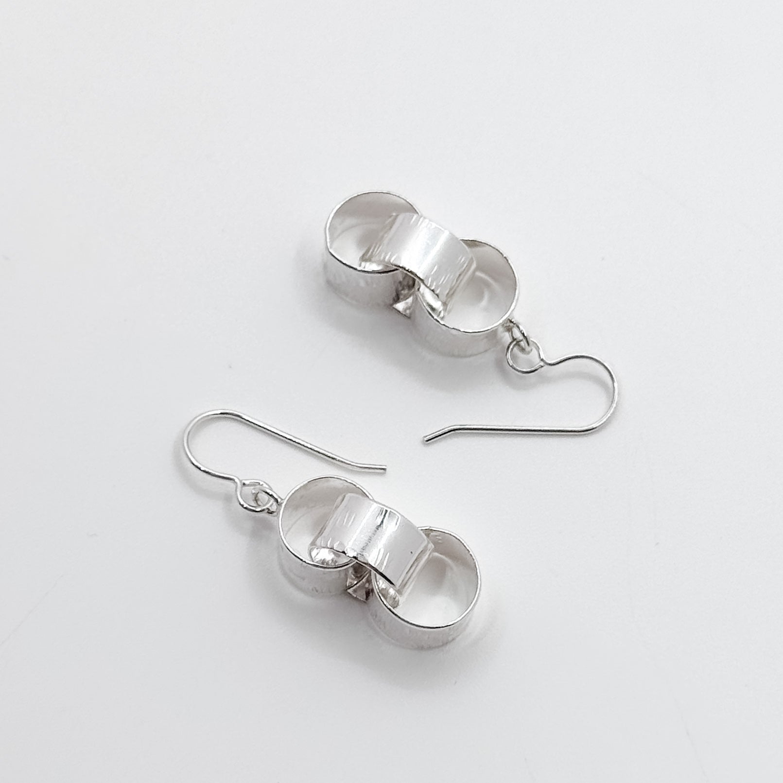 Wide loop earrings