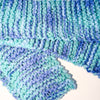 Aquamarine Hand Knit Scarf