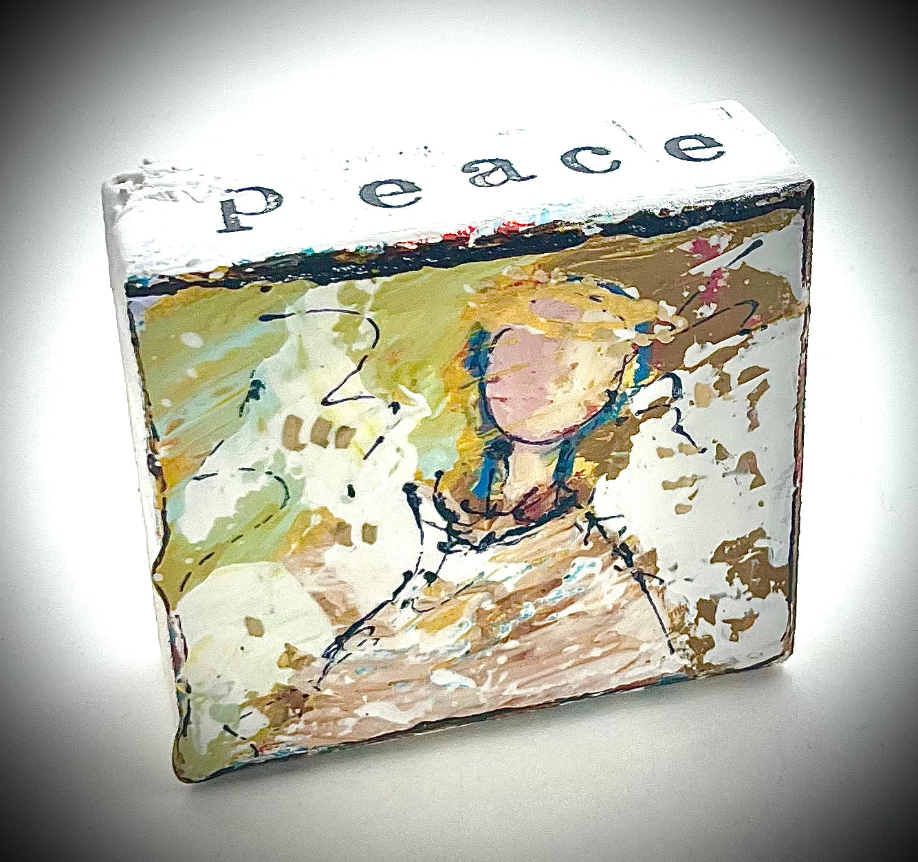 Angel Painted Block