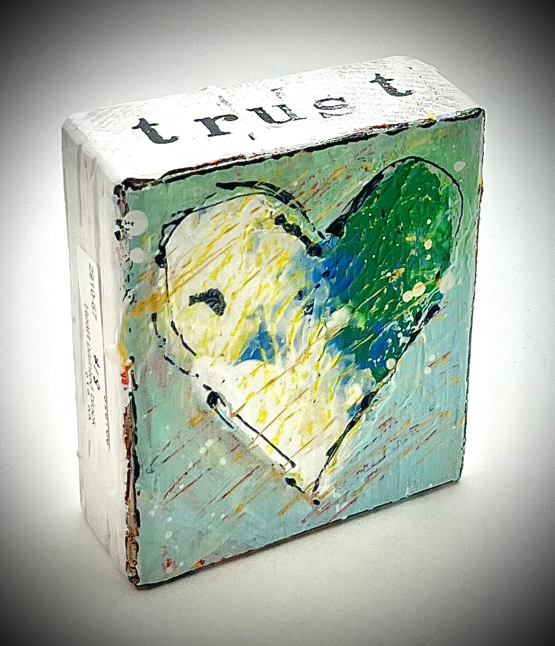 Heart Painted Block