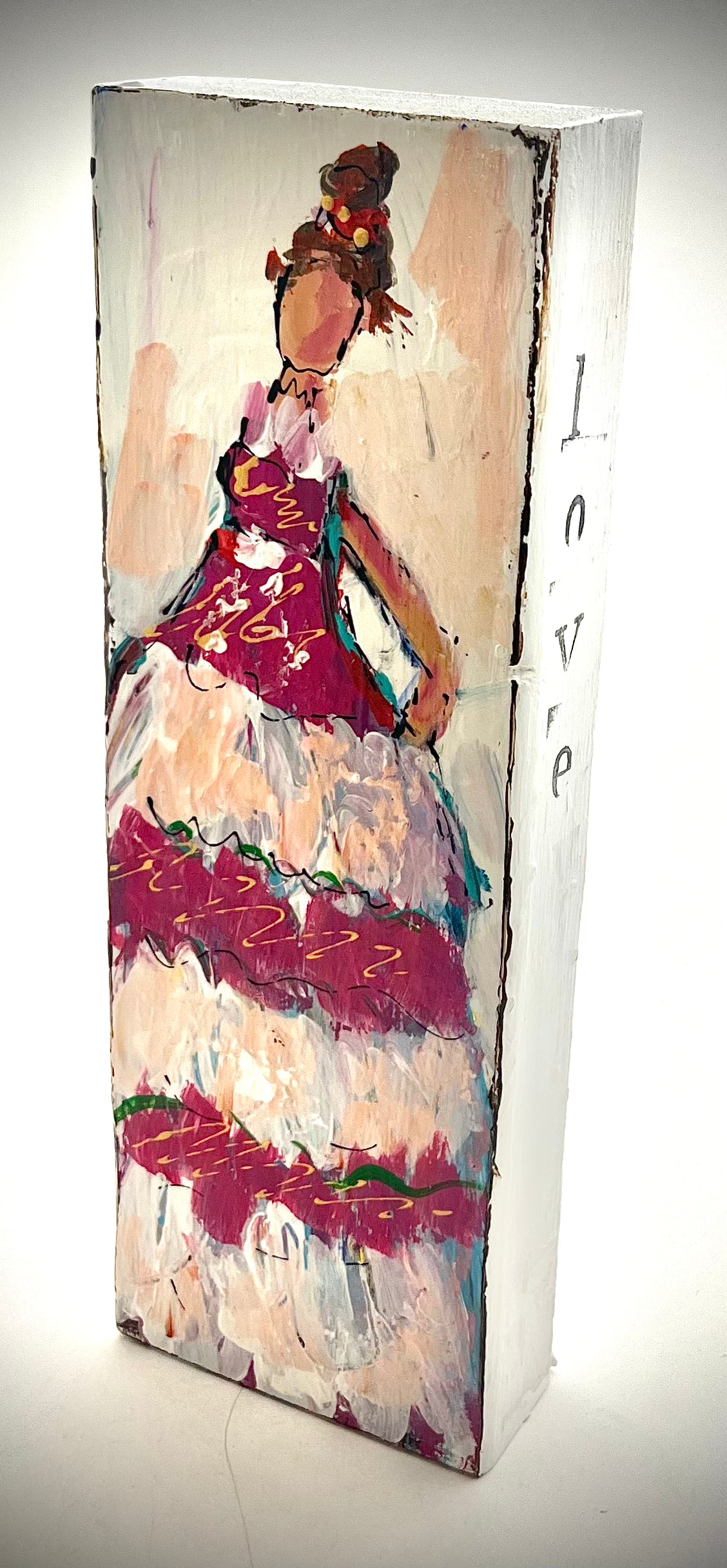 Ladies Painted Block