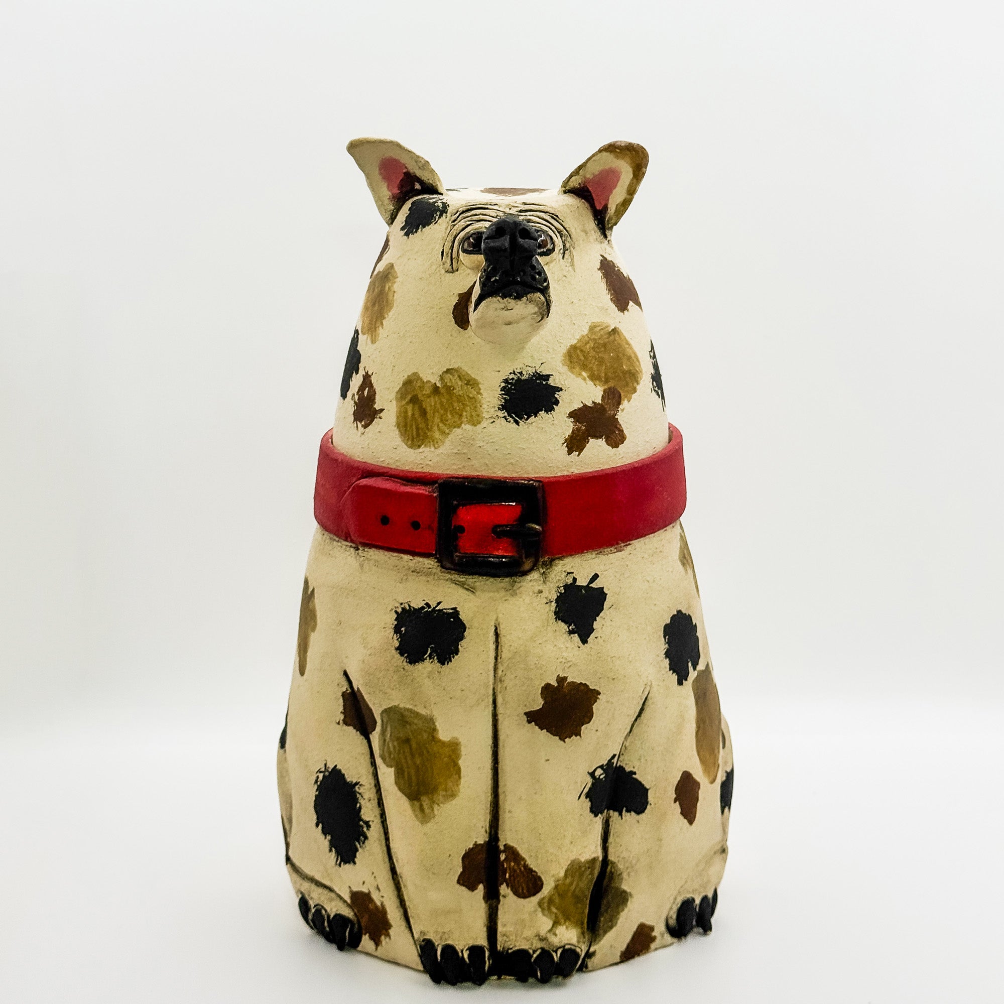 Spotted dog treat jar