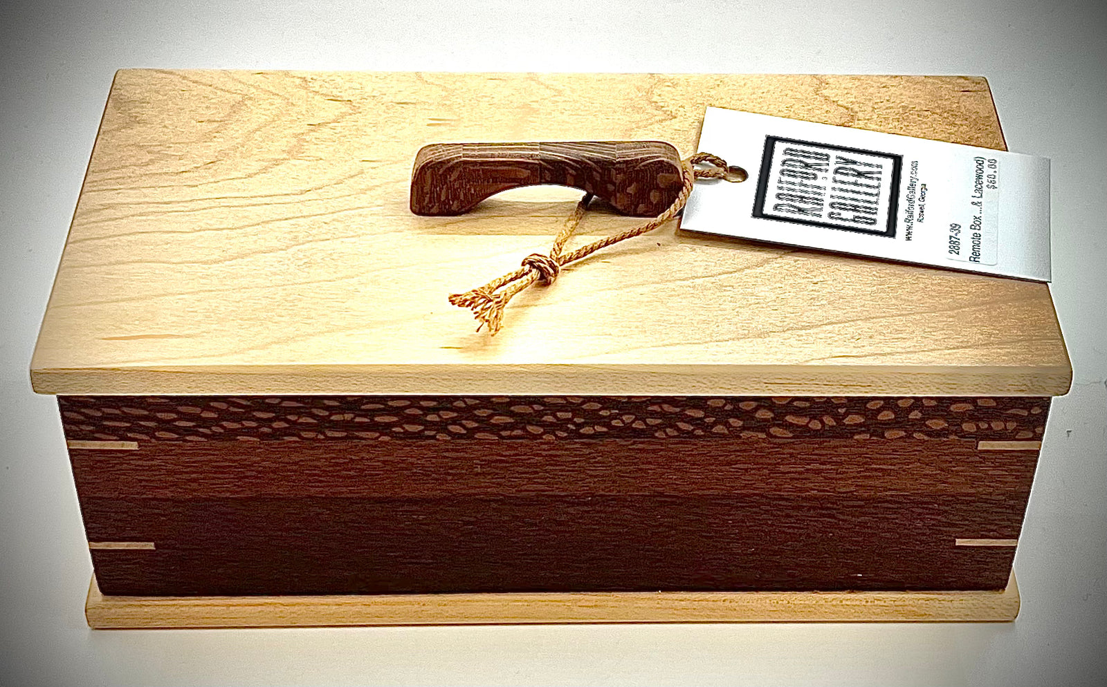 Maple and Lacewood Remote Box