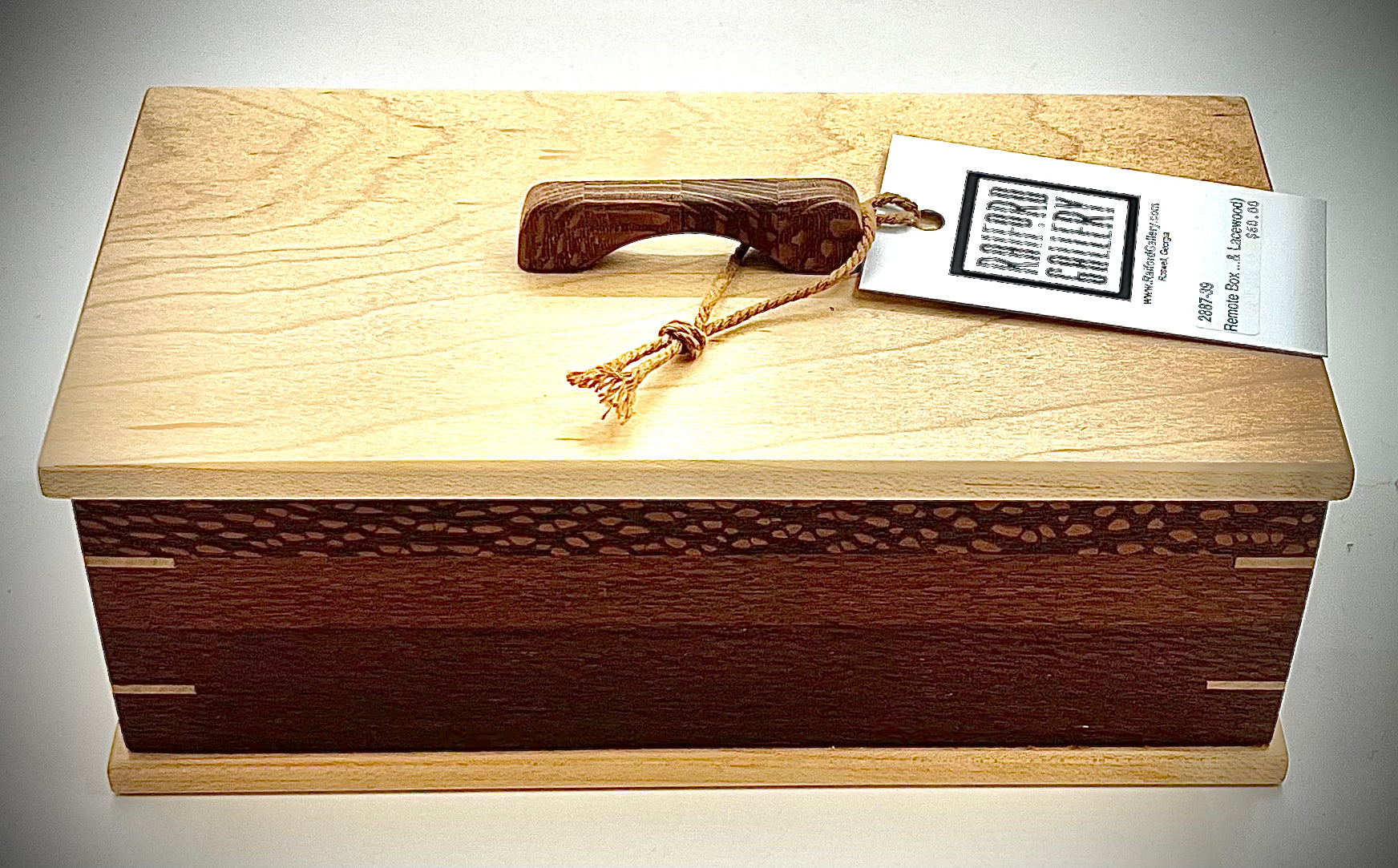 Maple and Lacewood Remote Box
