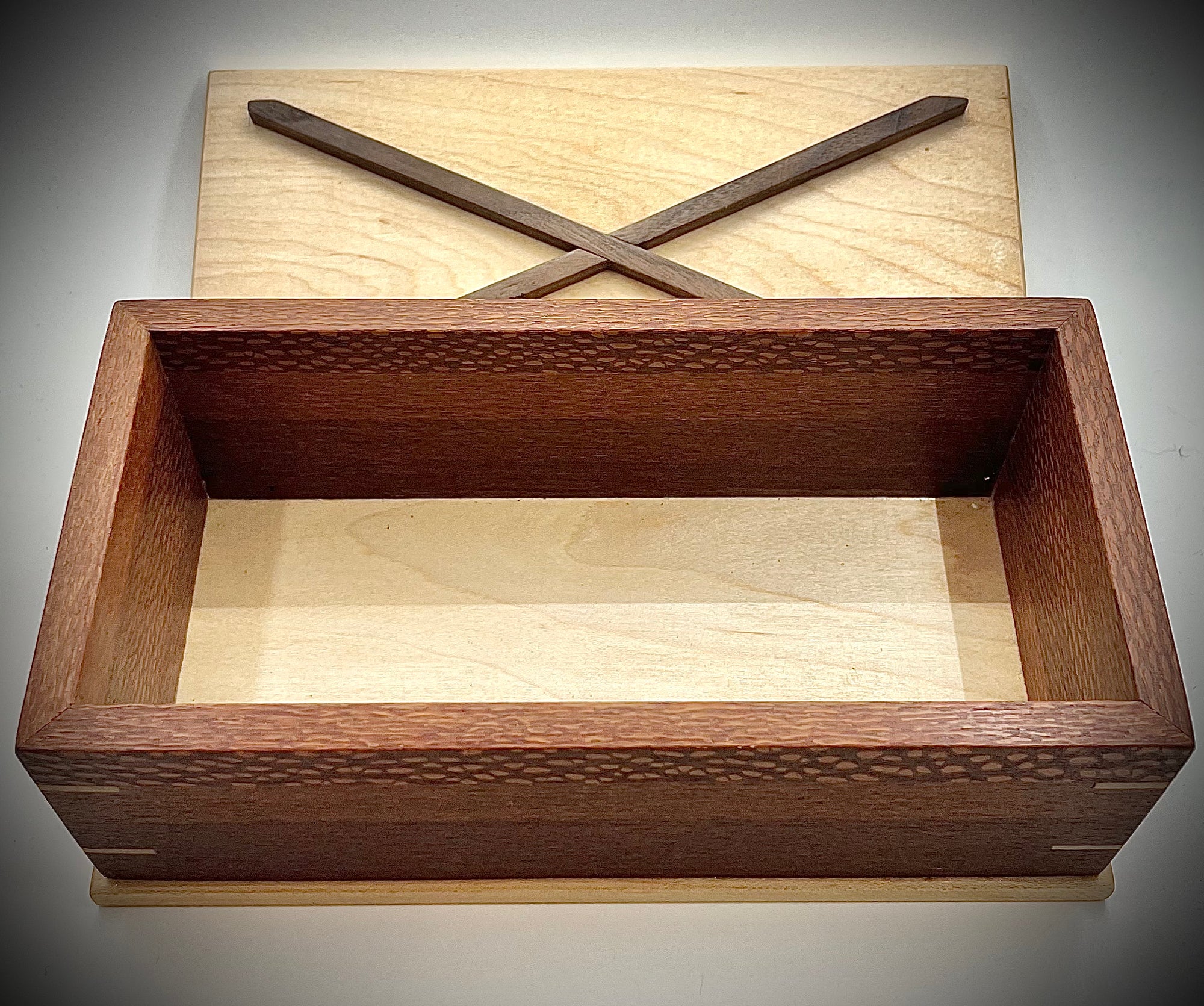 Maple and Lacewood Remote Box