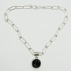 Black tour round necklace