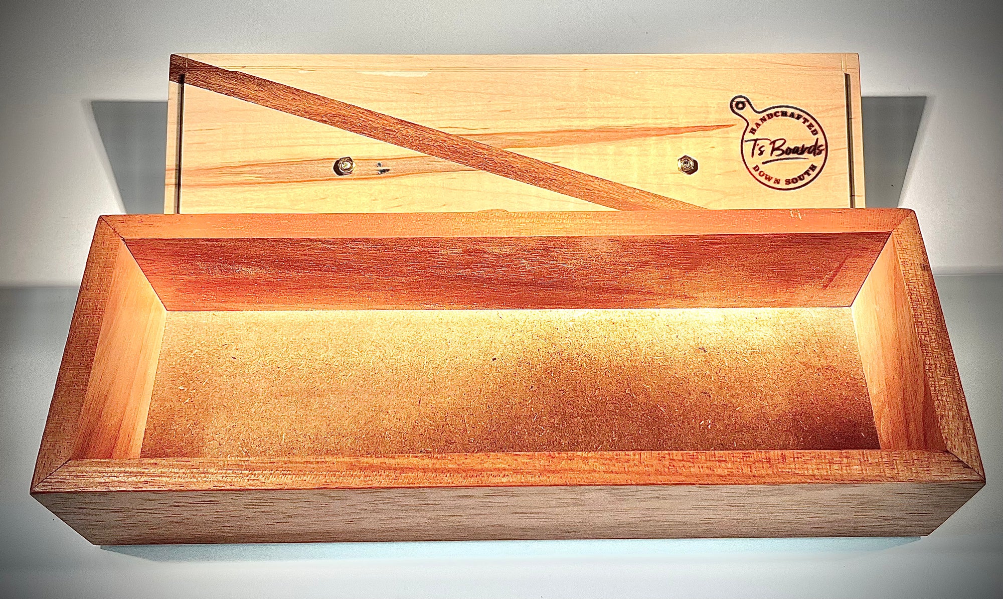 Tiger Maple and Brazilian Cherry Remote Box