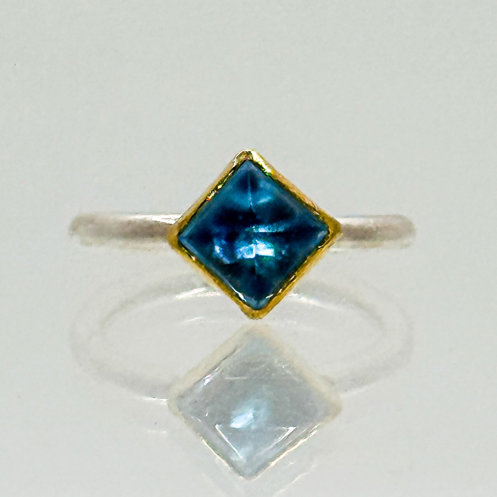 Deanna Ring with Swiss blue Topaz