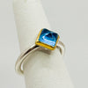 Deanna Ring with Swiss blue Topaz