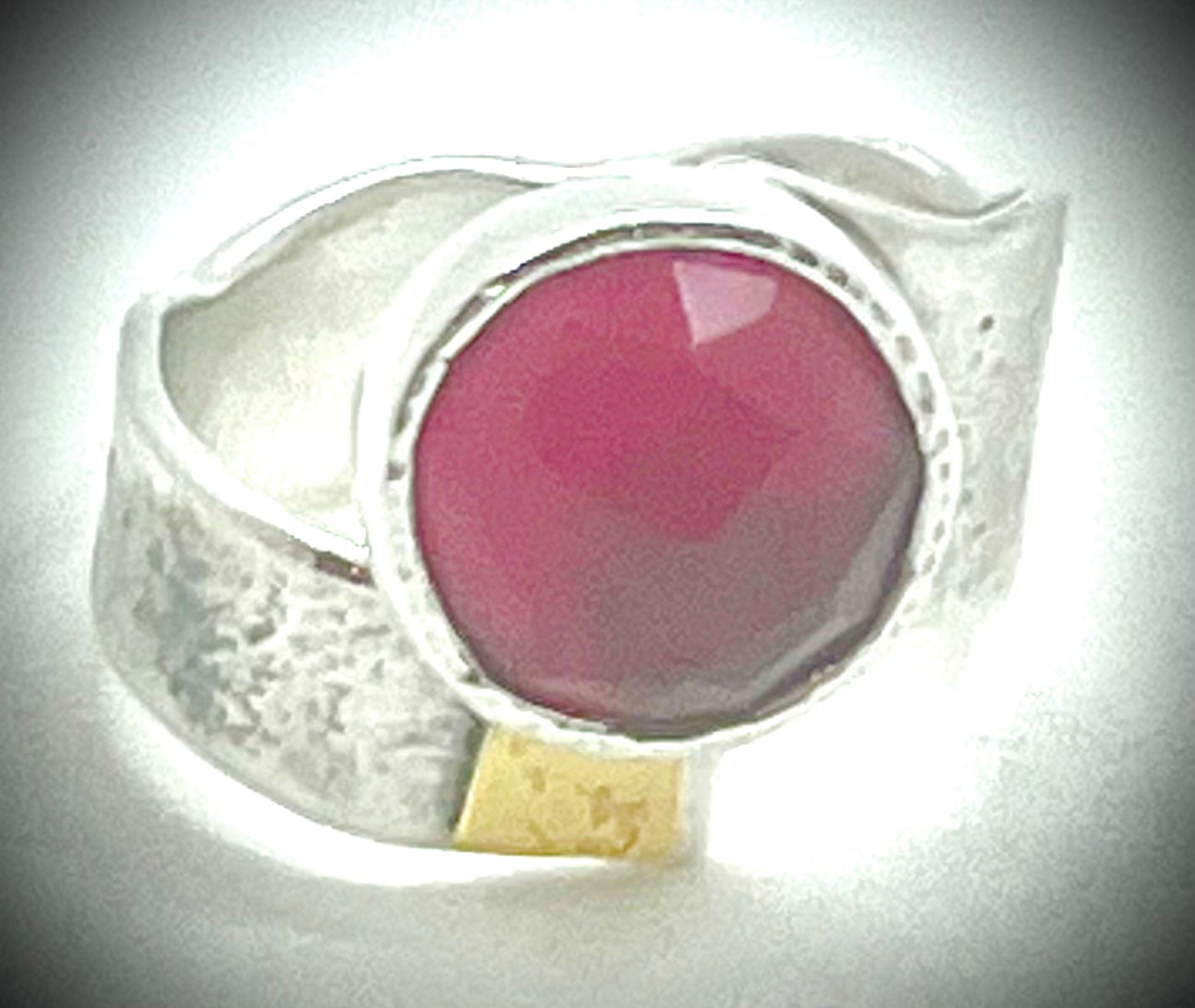 Pink Tourmaline Kiln Pap Ring
