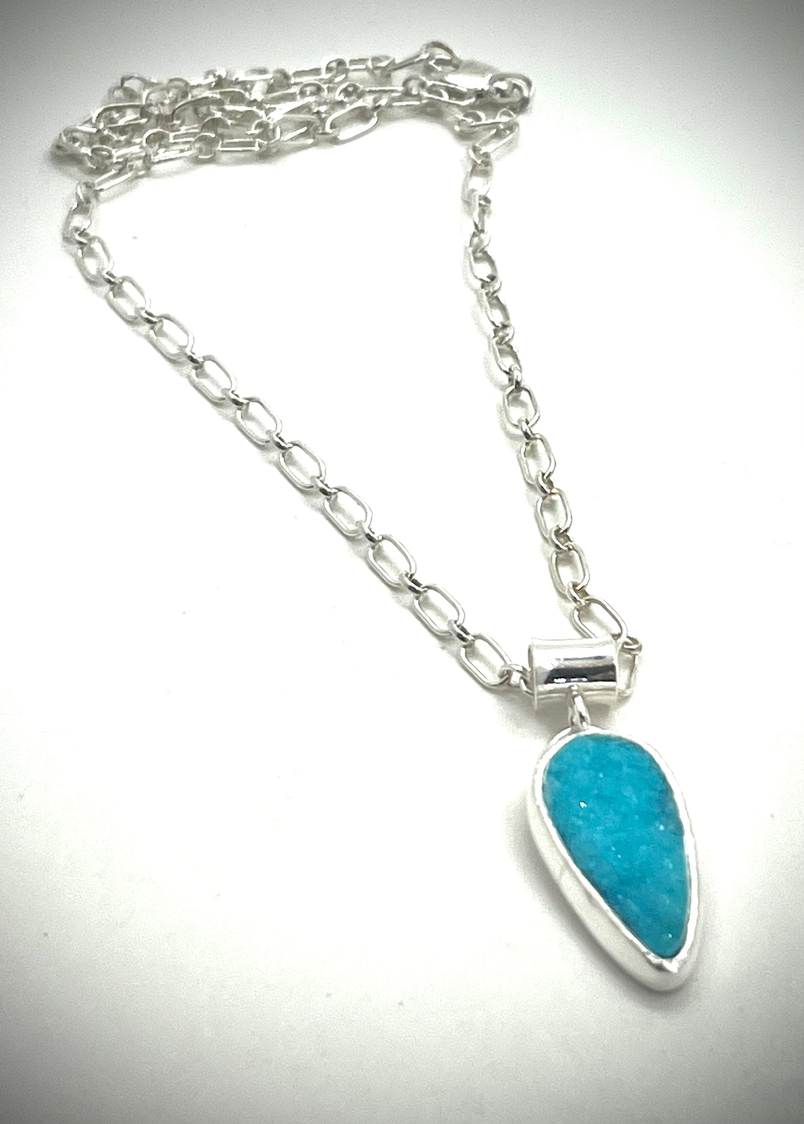 Chrysocolla Druzy Necklace