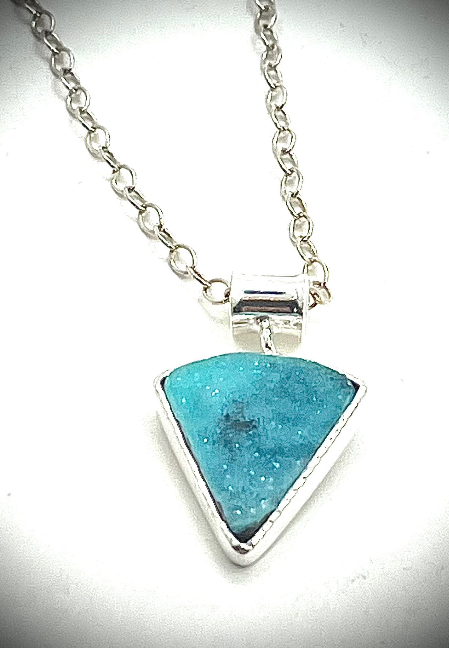 Chalcedony Druzy Necklace