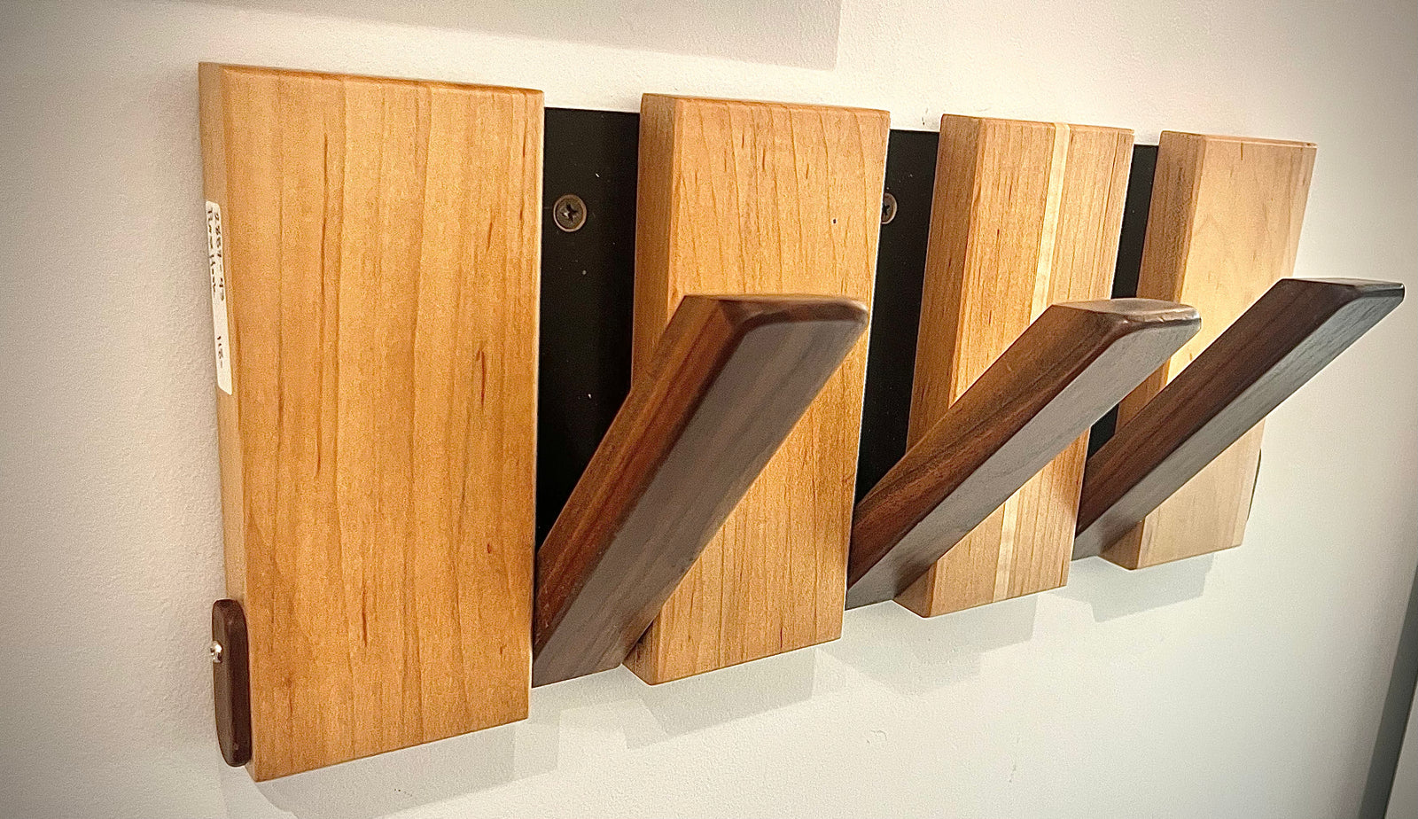 Maple and Walnut Wall Rack