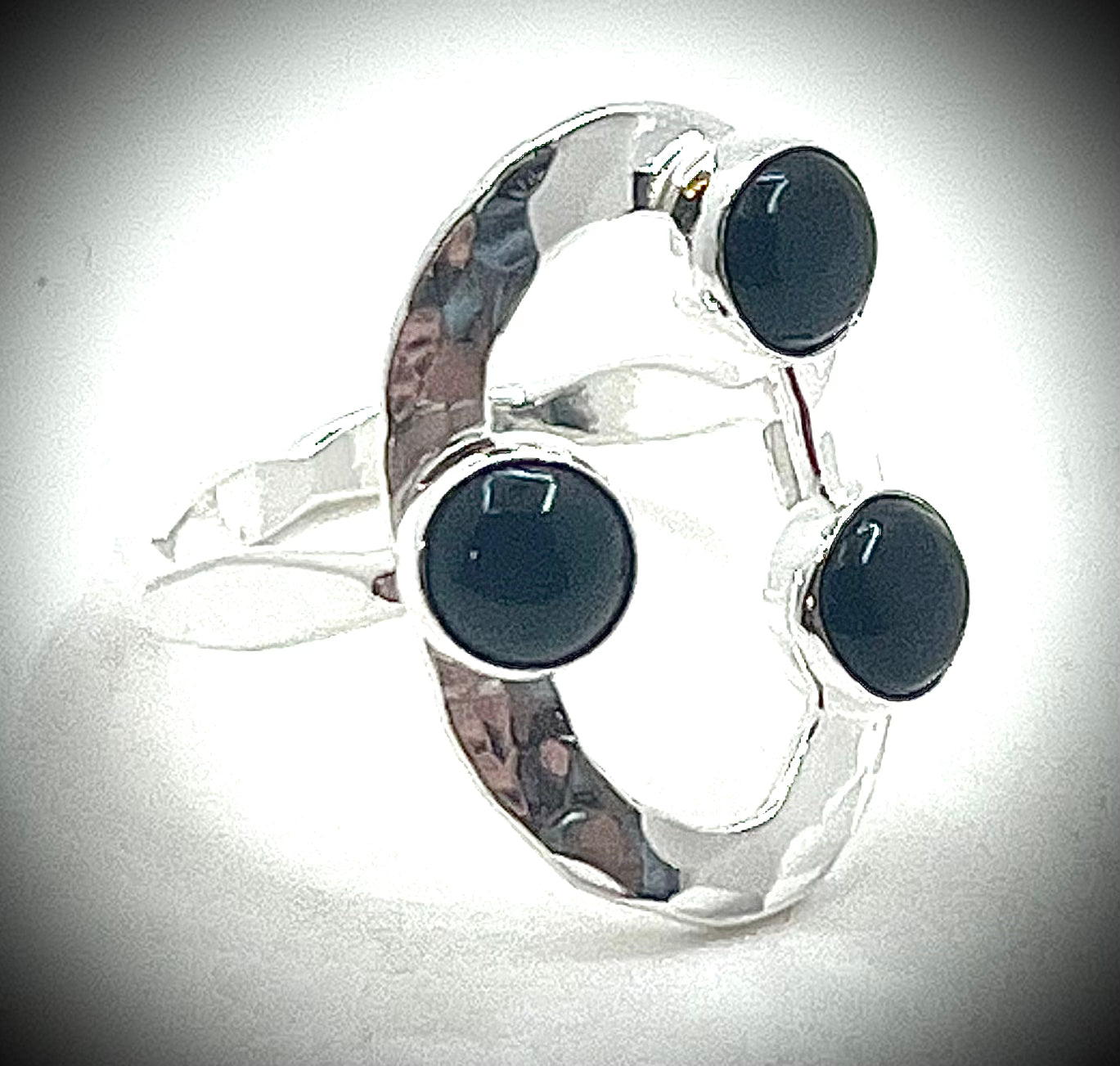 Three's Company Silver Ring
