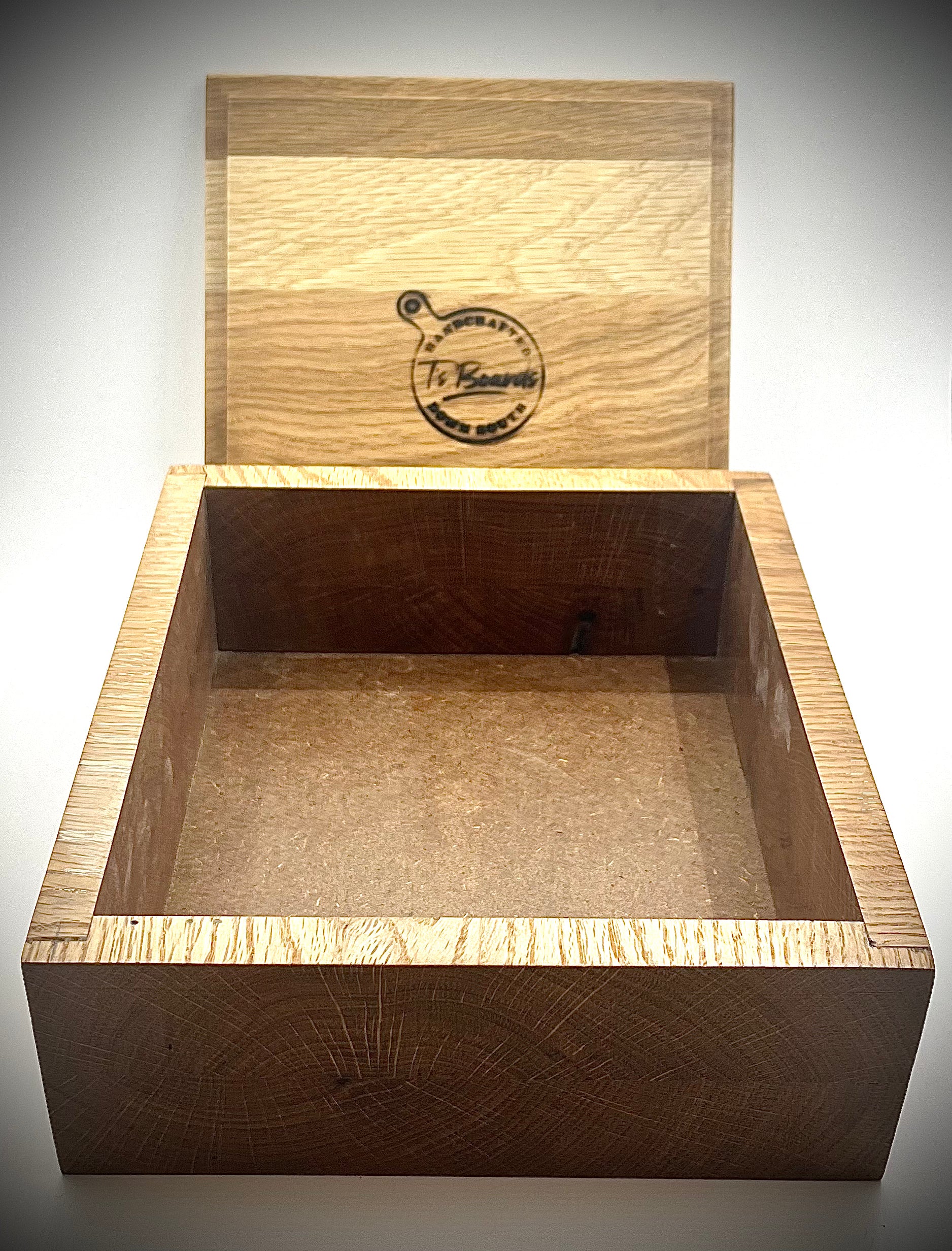 White Oak Box with Twisted Copper Handle
