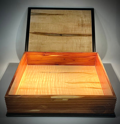 Cedar and Maple Box with Twisted Wire Handle