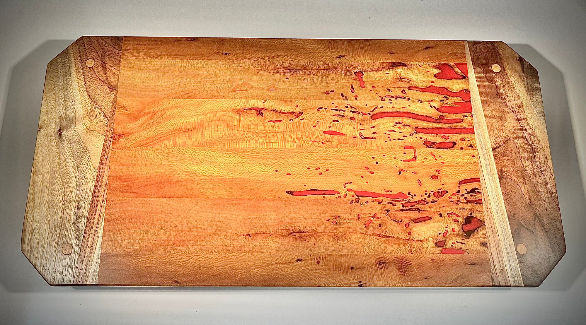 Sycamore and Walnut Serving Board