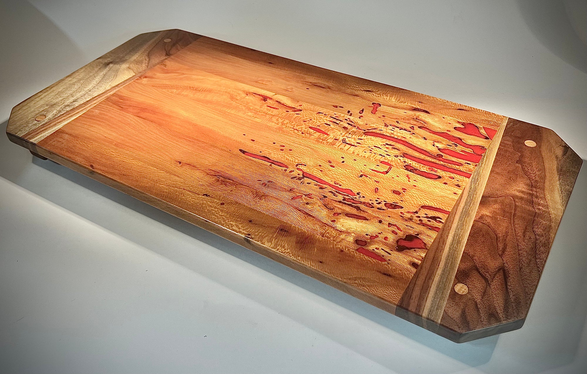 Sycamore and Walnut Serving Board