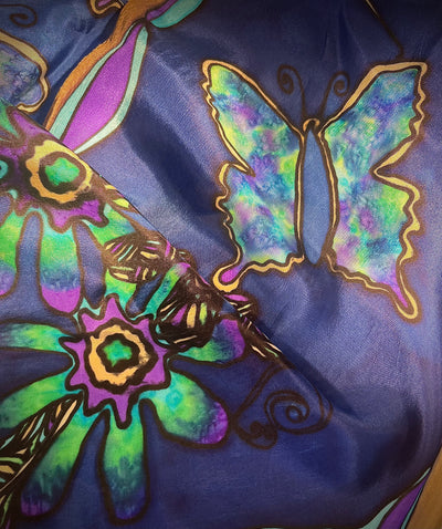 Butterflies Silk Scarf