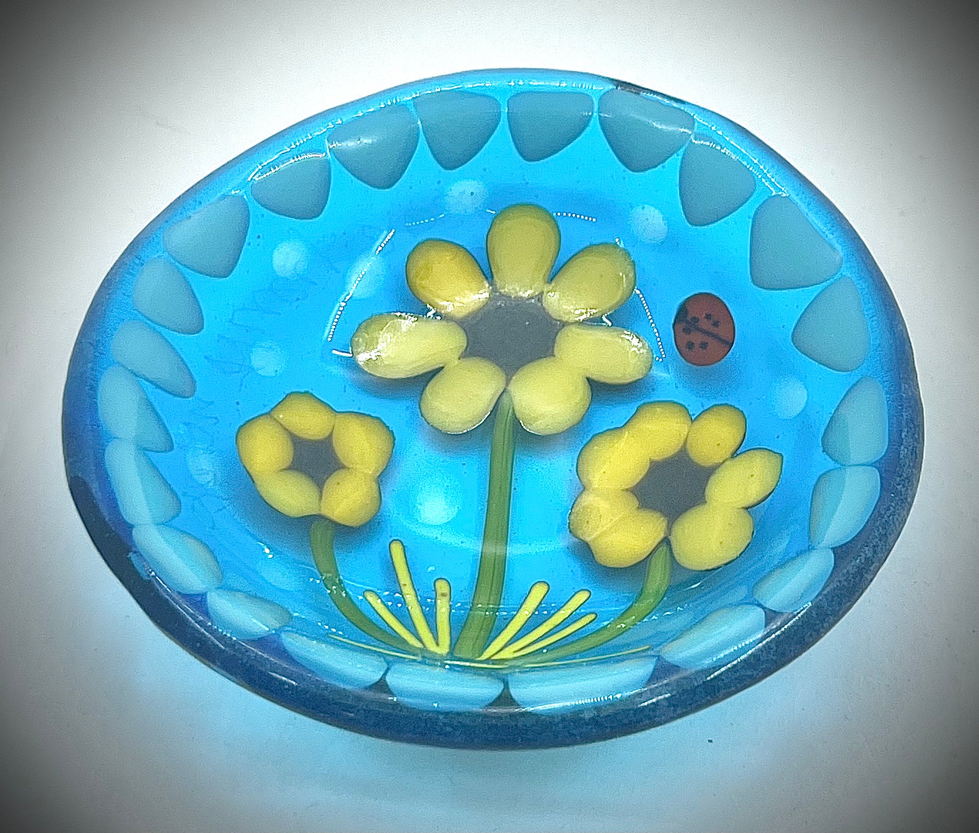 Small Yellow Flowers Dish