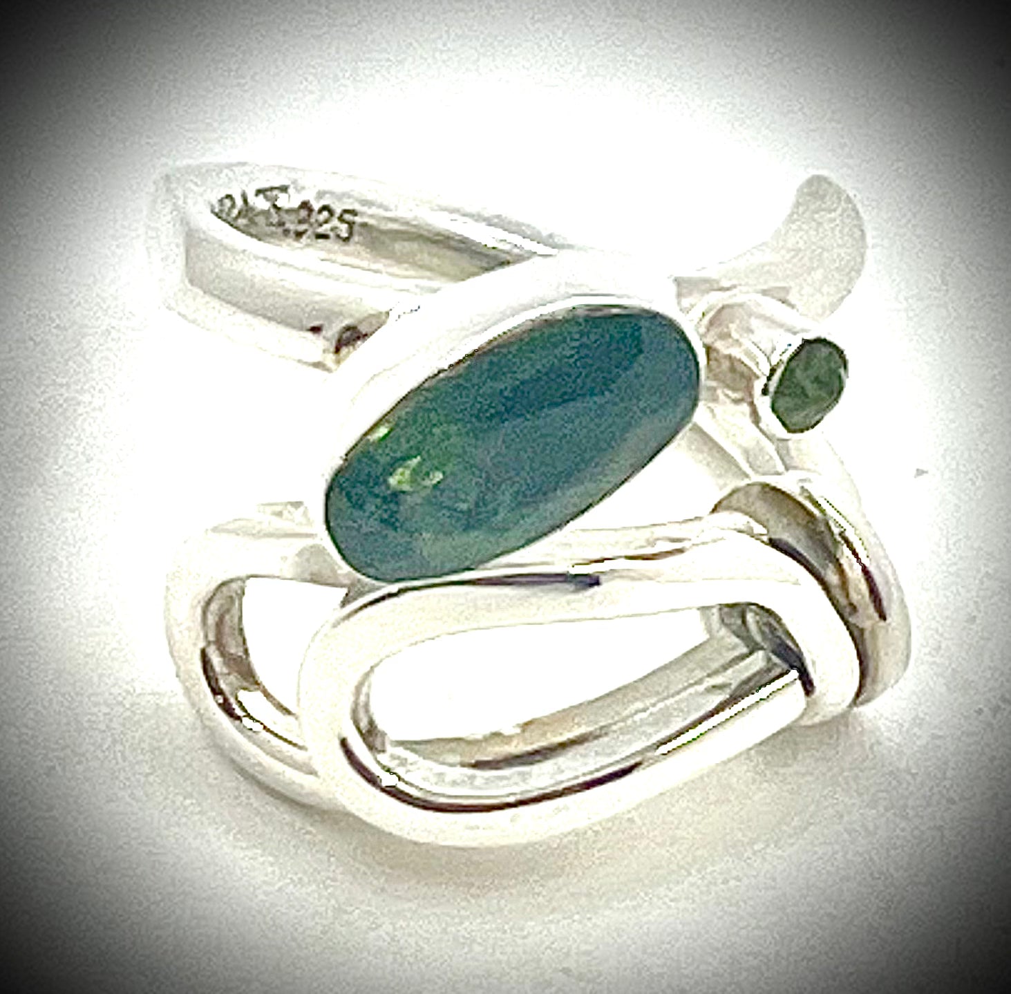 Double Loop Tourmaline Ring