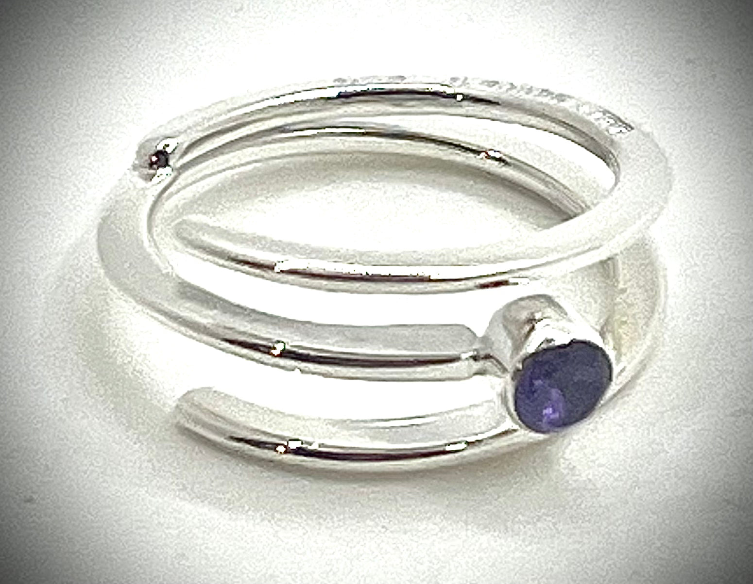 Single Amethyst Wrap Ring