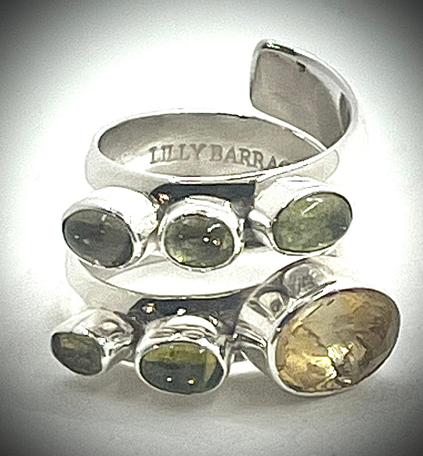 Double Band Tourmaline Ring