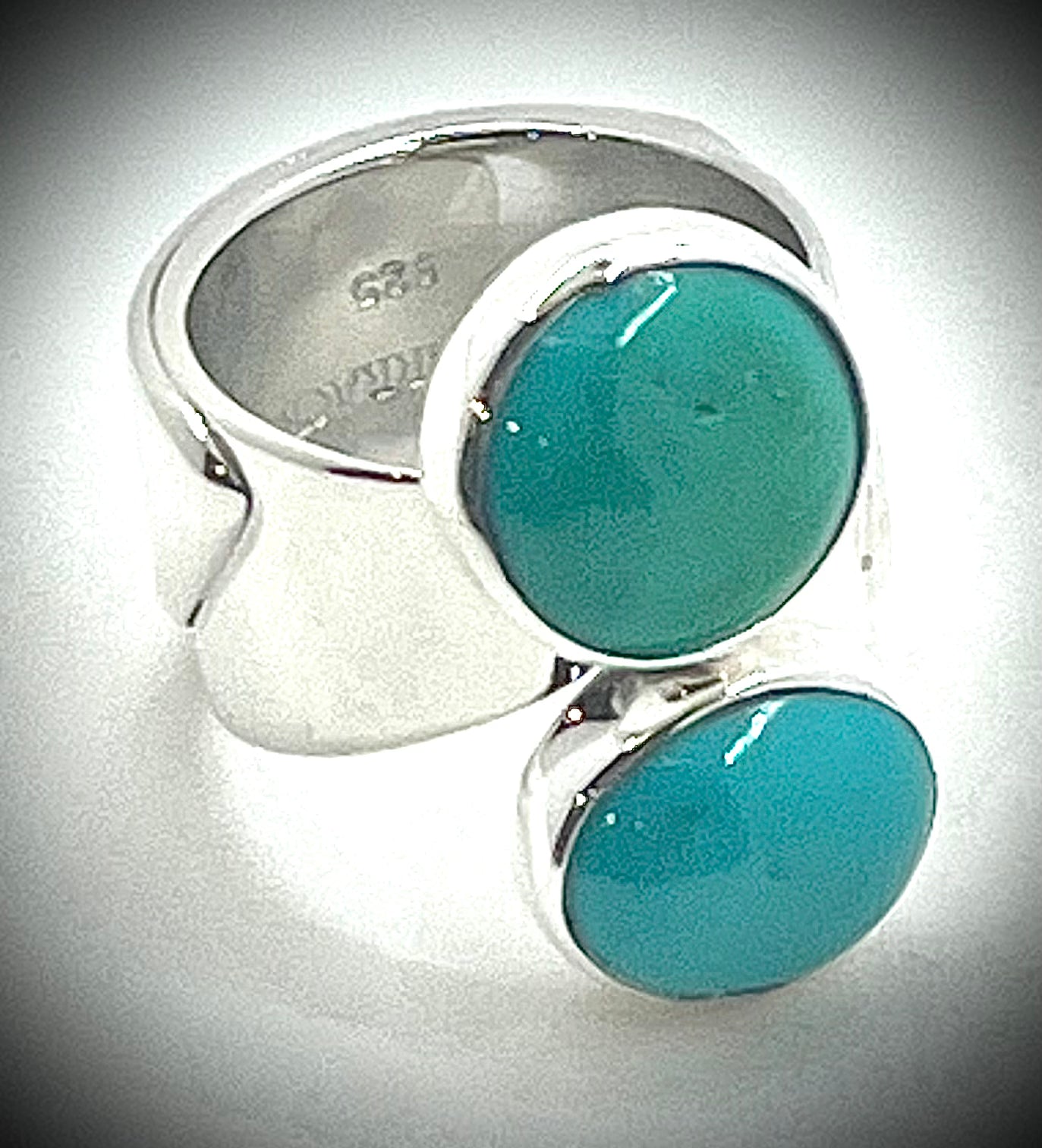 Double Turquoise Stacked Ring