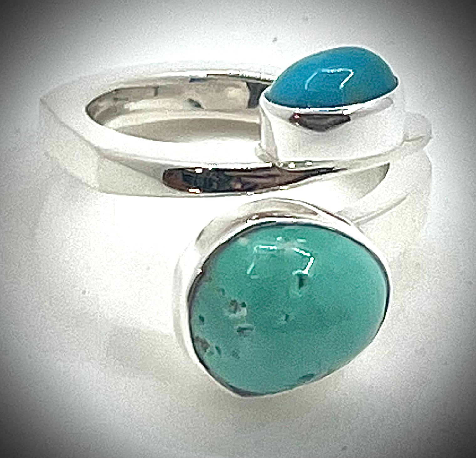 Double Turquoise Wrap Ring