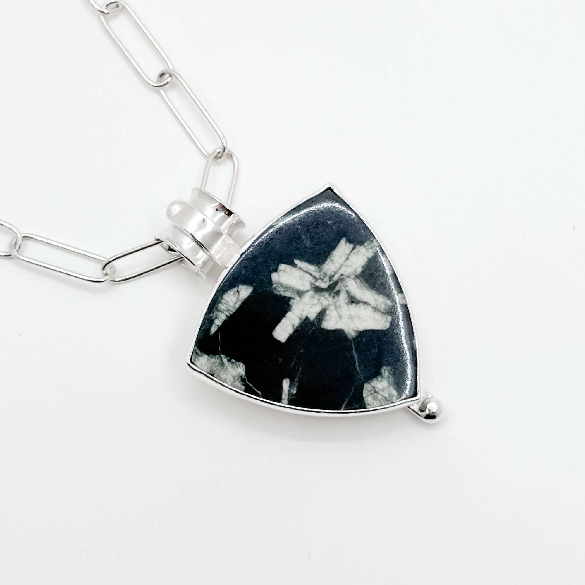 Chinese calligraphy pendant Necklace