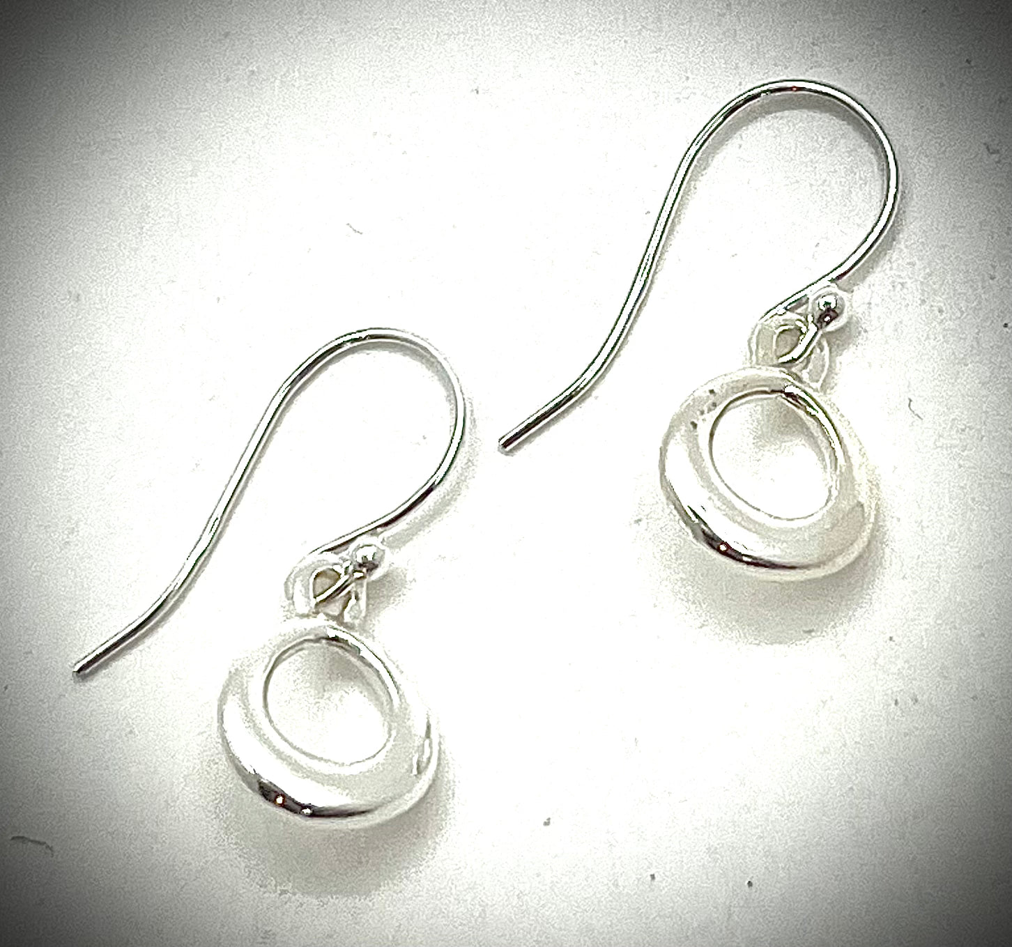 Small Silver Loop Earrings