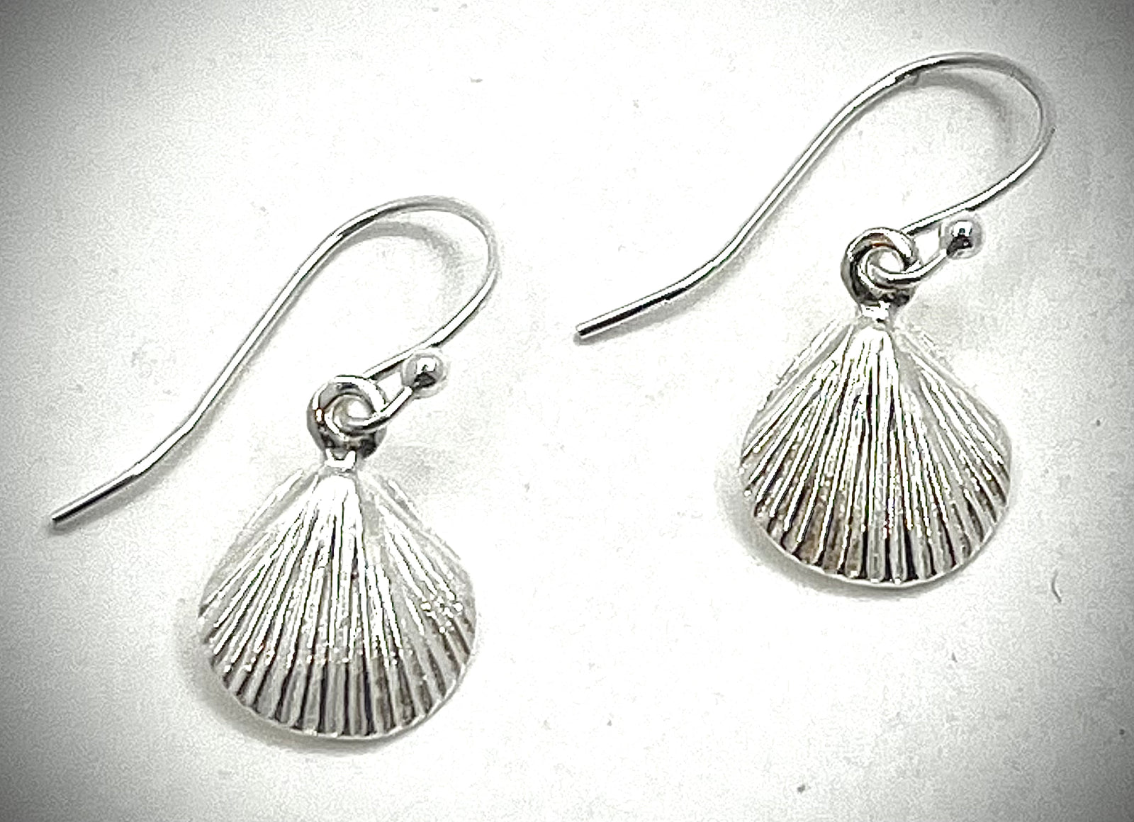 Silver Scallop Earrings