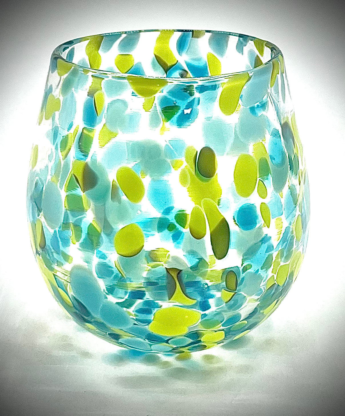 Blue Green Wine Tumbler
