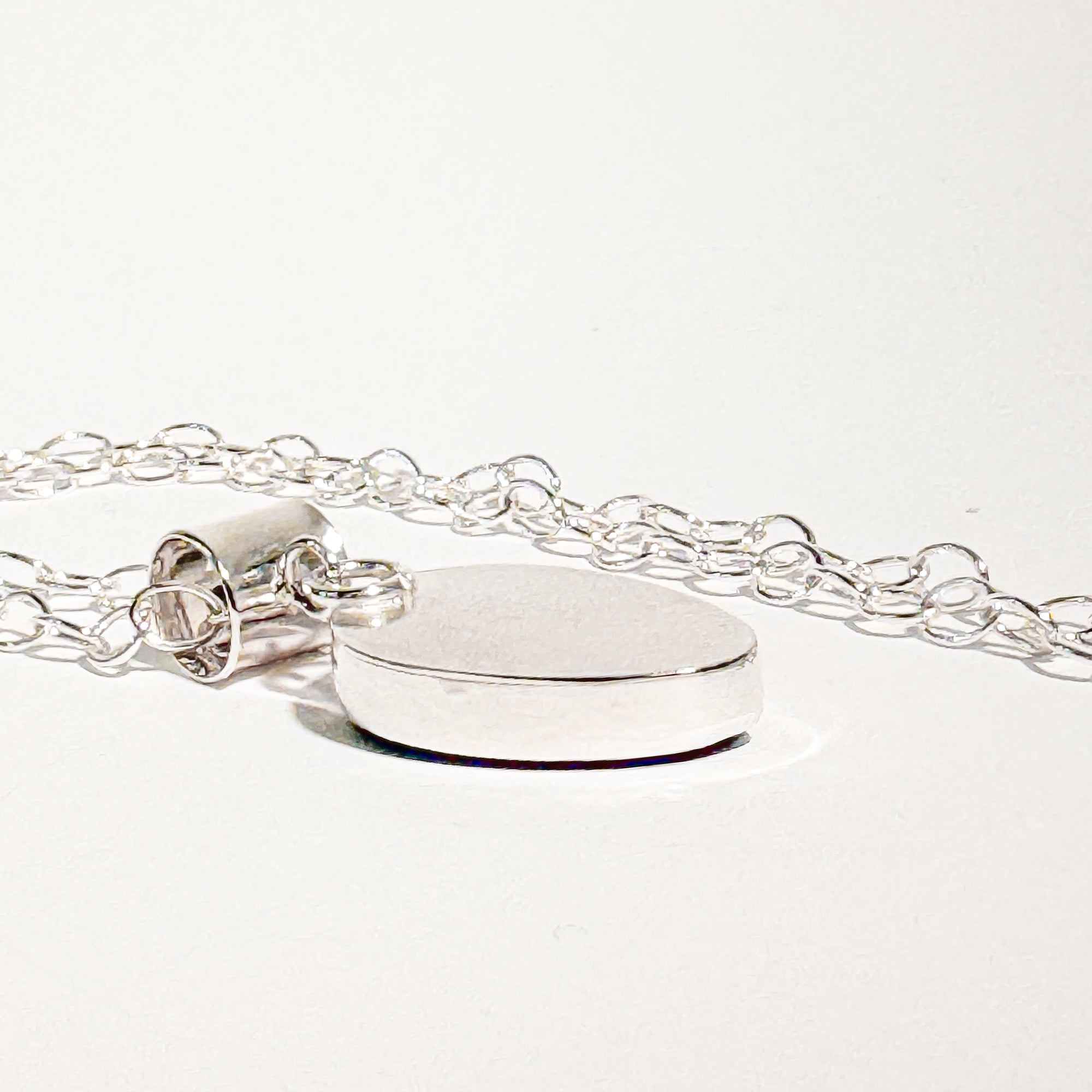 Sterling Silver natural surface pear shape lapis pendant