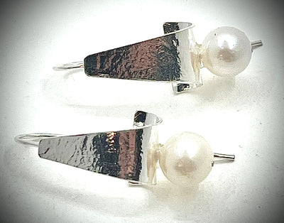 Sterling Tri Tuck Earrings