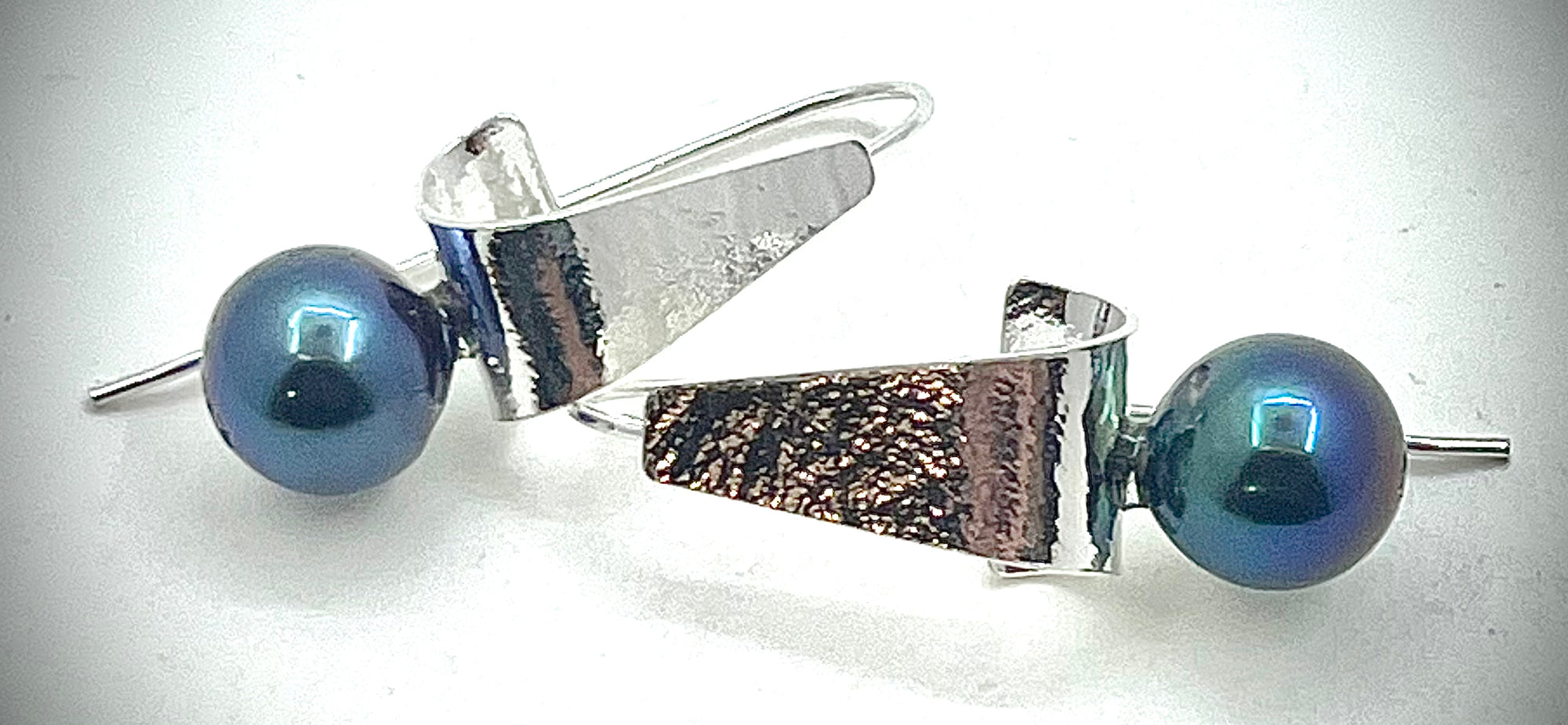 Sterling Tri Tuck Earrings