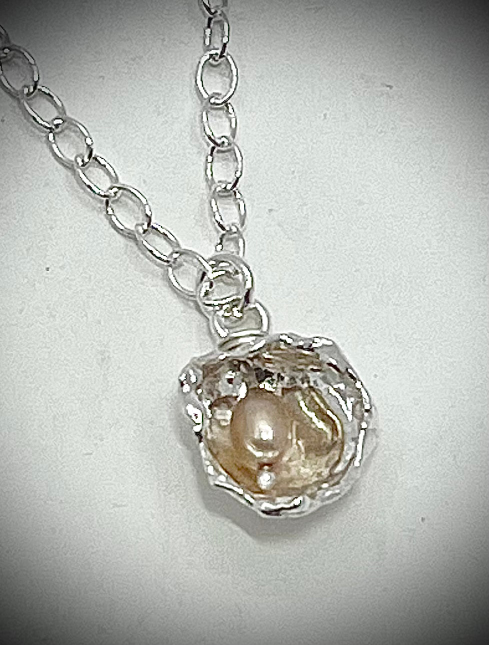 Long Raindrop Pearl Necklace