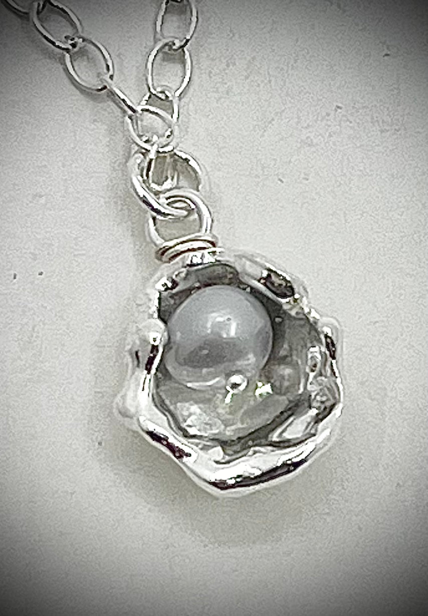 Long Raindrop Pearl Necklace