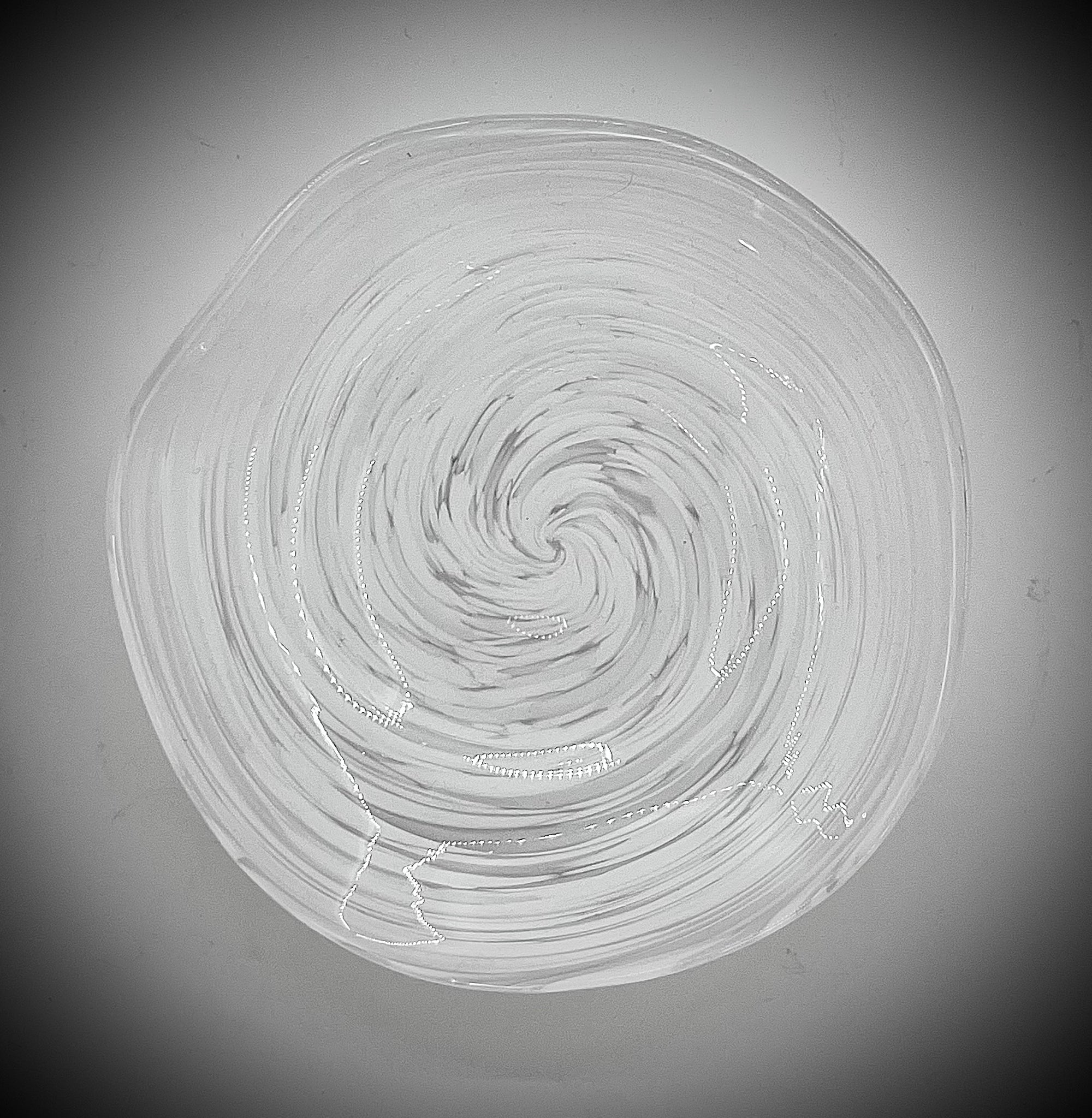 White Glass Dish