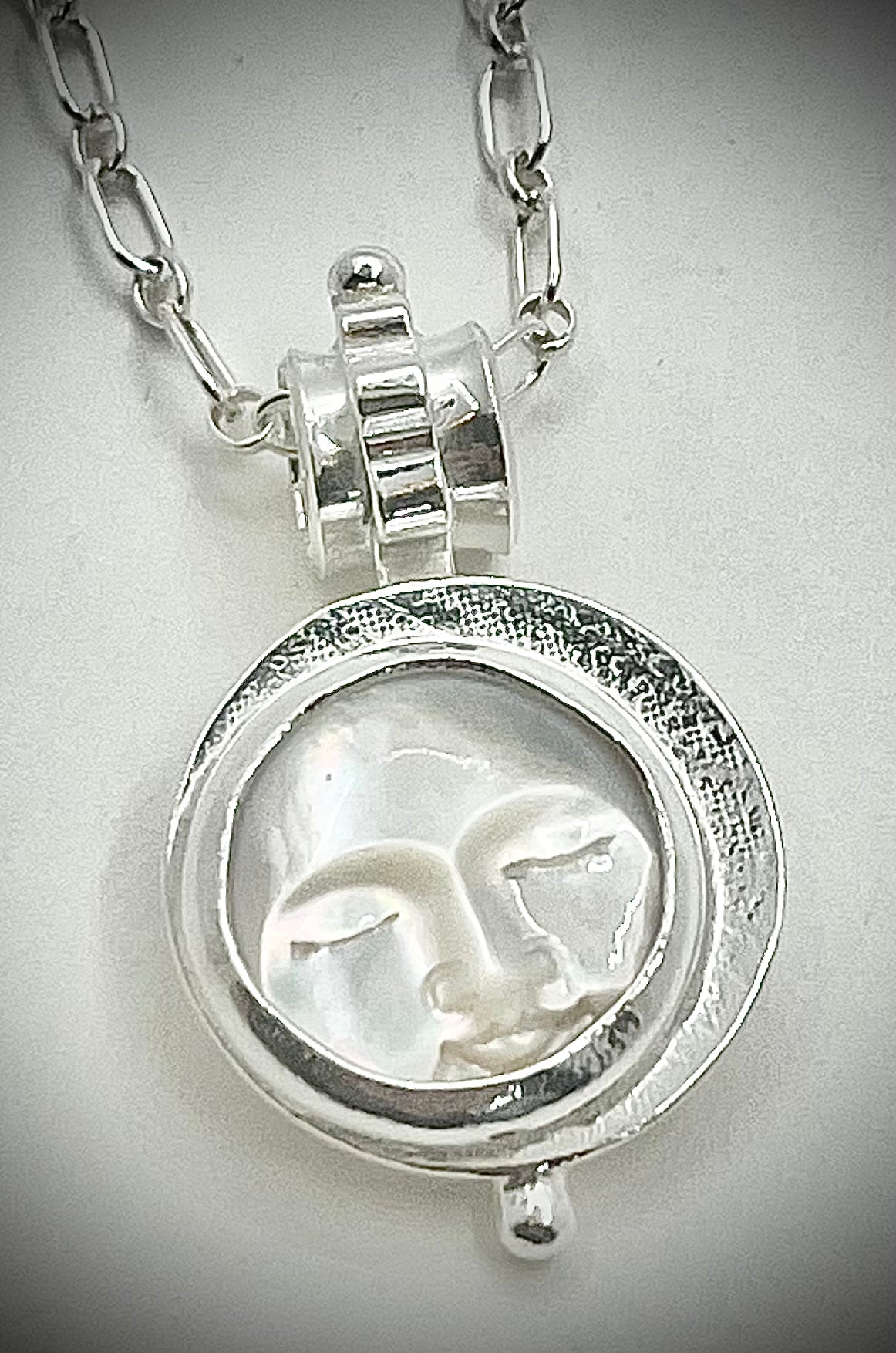 Mother of Pearl Moon Necklace